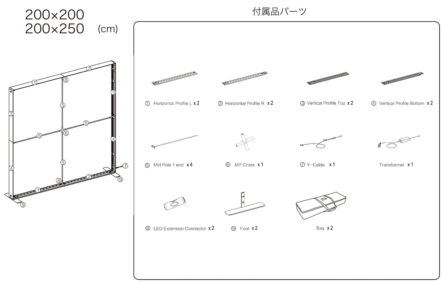 LUFASモバイル 200×200 (価格はお問合せください)