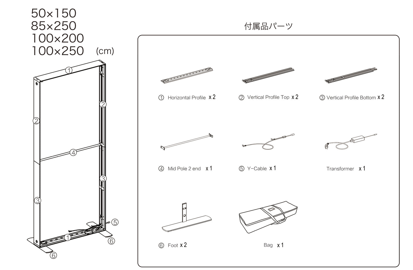 LUFASモバイル100×250  (価格はお問合せください)